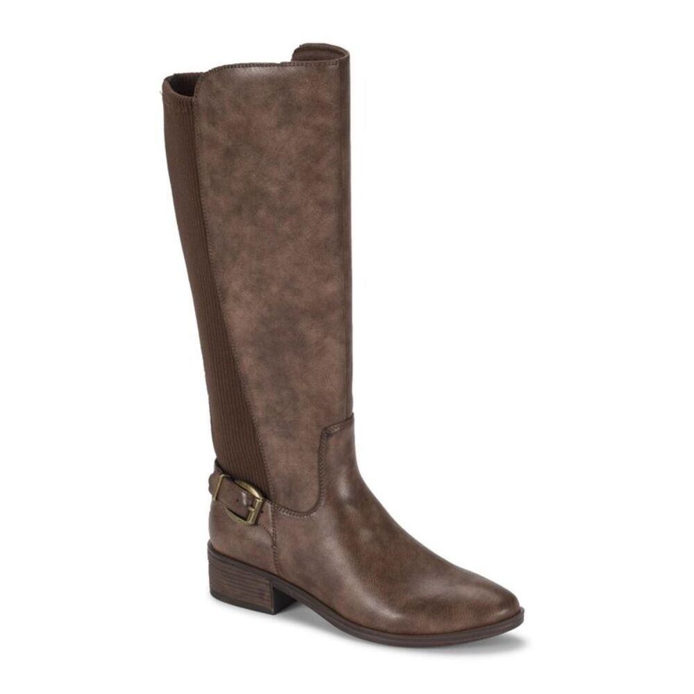 BARETRAPS Womens Brown Goring Mckayla Round Toe Block Heel Riding Boot 6 M WC